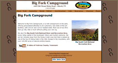 Desktop Screenshot of bigforkcampground.com